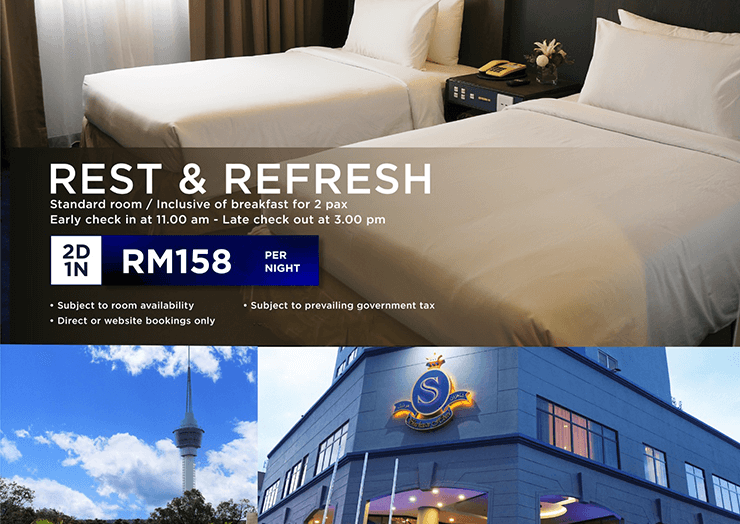Rest and Refresh Package.  Shahzan Hotel Kuantan, Trademark Collection by Wyndham Kuantan
